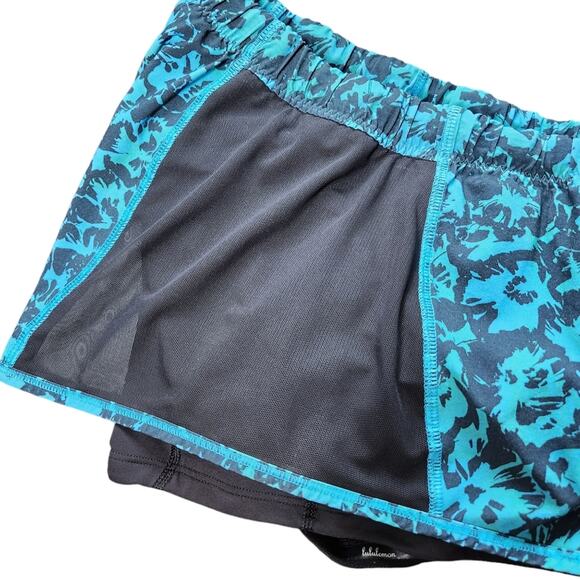 Lululemon Meshed Up short Fleur Sombre Kayak Blue size 8 - Picture 3 of 8